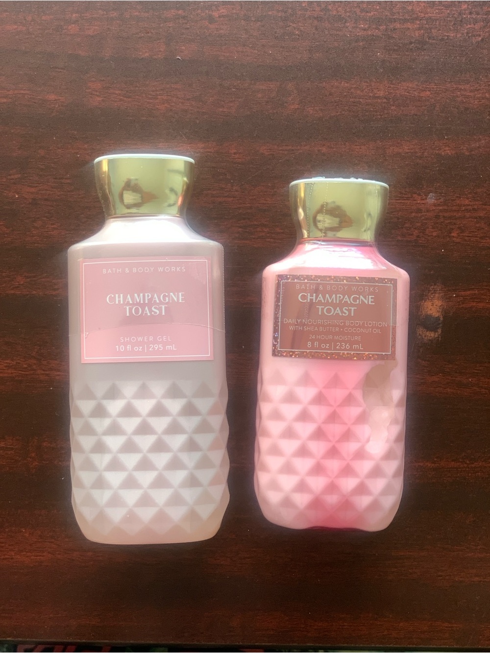 Bath & Body Works Champagne Toast Shower Gel & Body Lotion - Pink